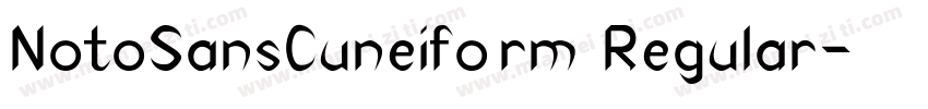 NotoSansCuneiform Regular字体转换